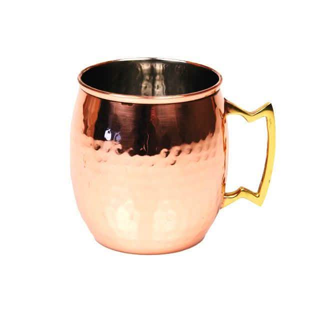 4-Pack: Hammered Copper-Finish Moscow Mule Mugs