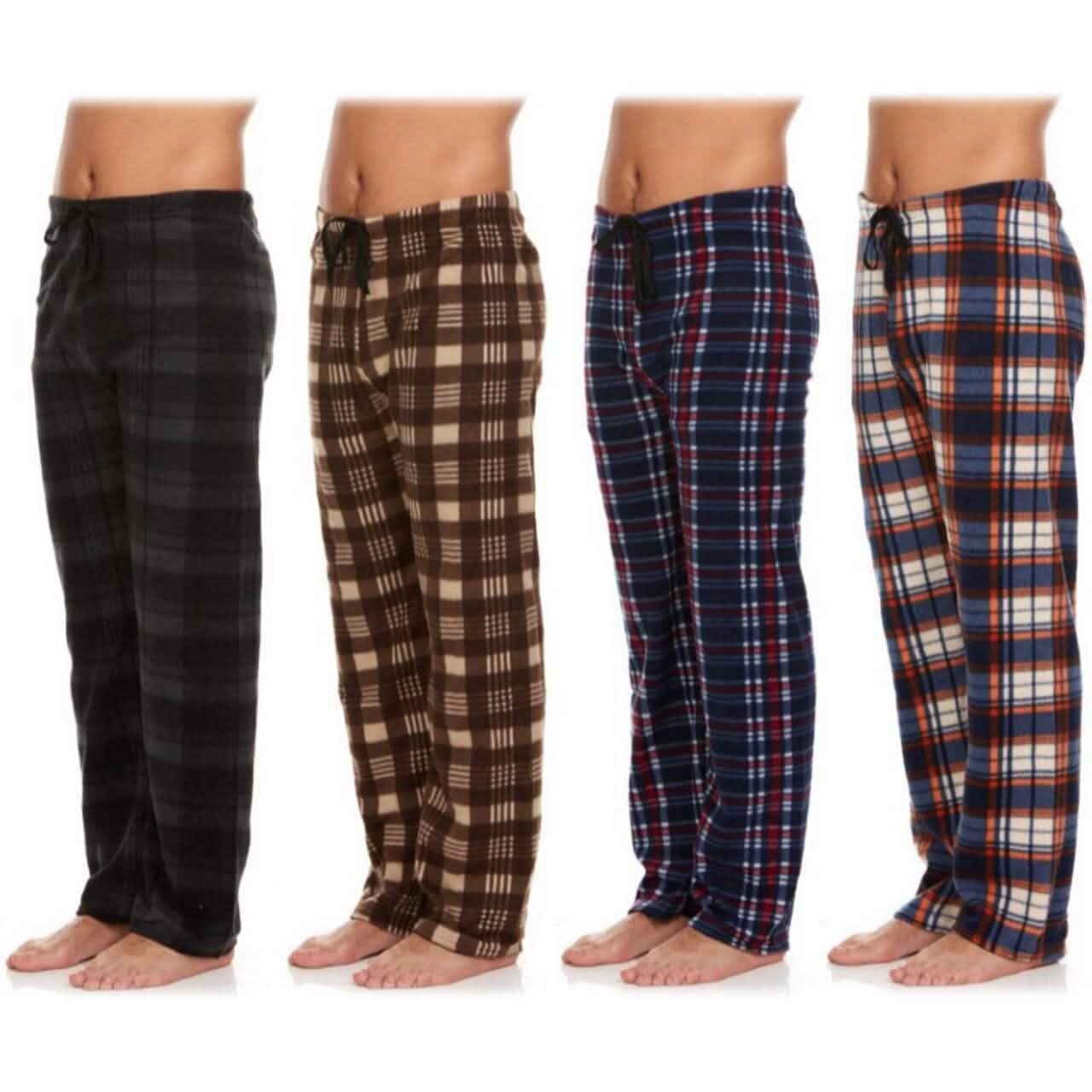 4-Pack: Men's Micro Fleece Pajama Pants