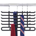 4-Pack: Non-Slip Velvet Tie Hanger Organizer Rack