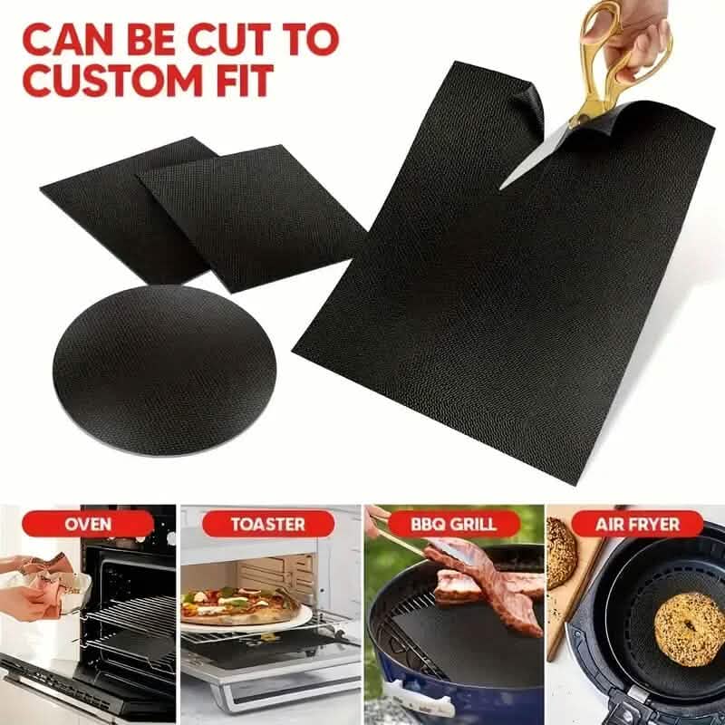 4-Pack: Non-Stick Reusable Oven Liners