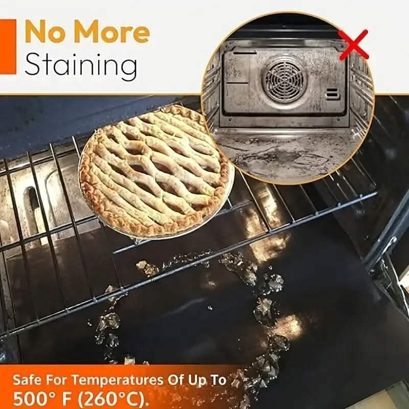 4-Pack: Non-Stick Reusable Oven Liners