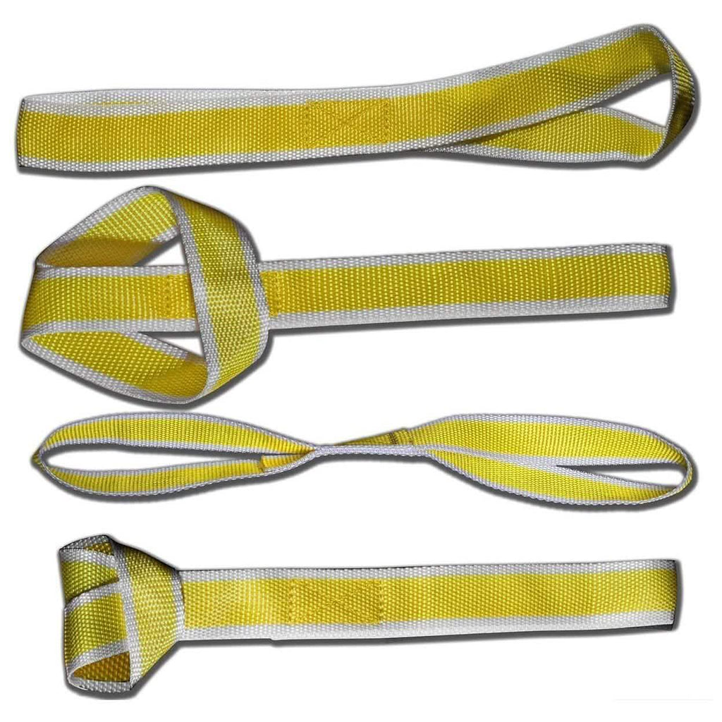 4-Pack: OxGord LTDS-YW American Eagle Soft Loop Tie-Down Straps