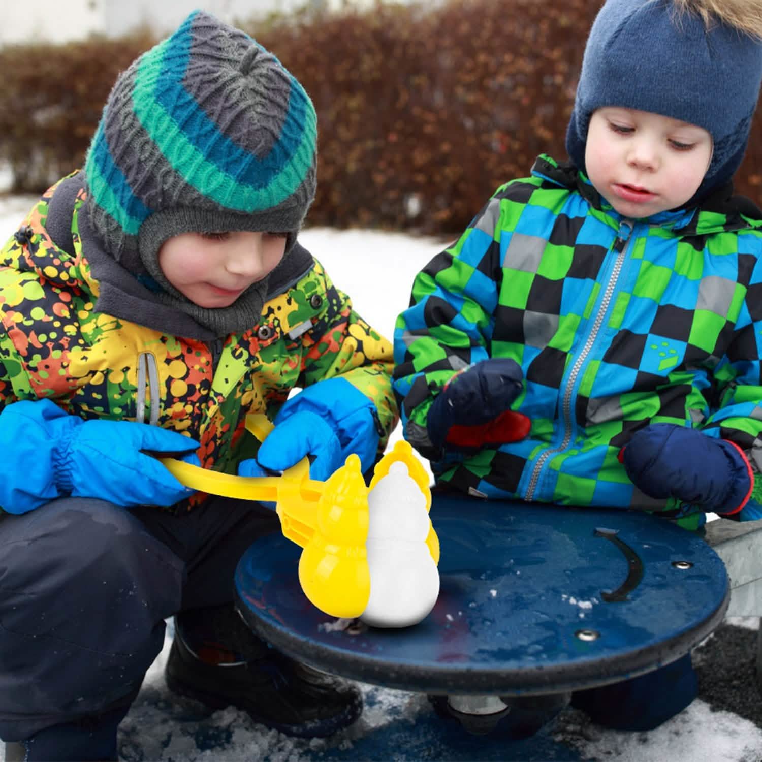Lot de 4 : Lot de moules à neige pour faire des boules de neige