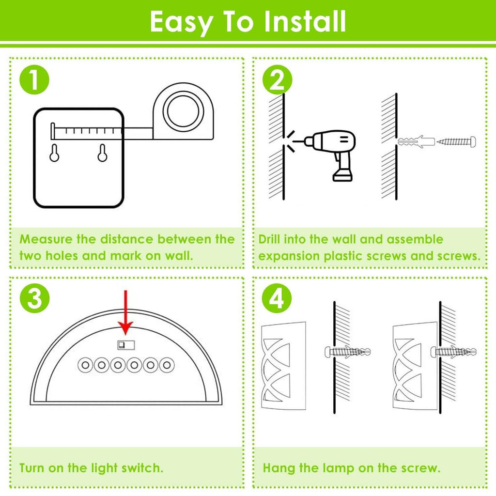 4-Pack: Solar Power LED Fence Light