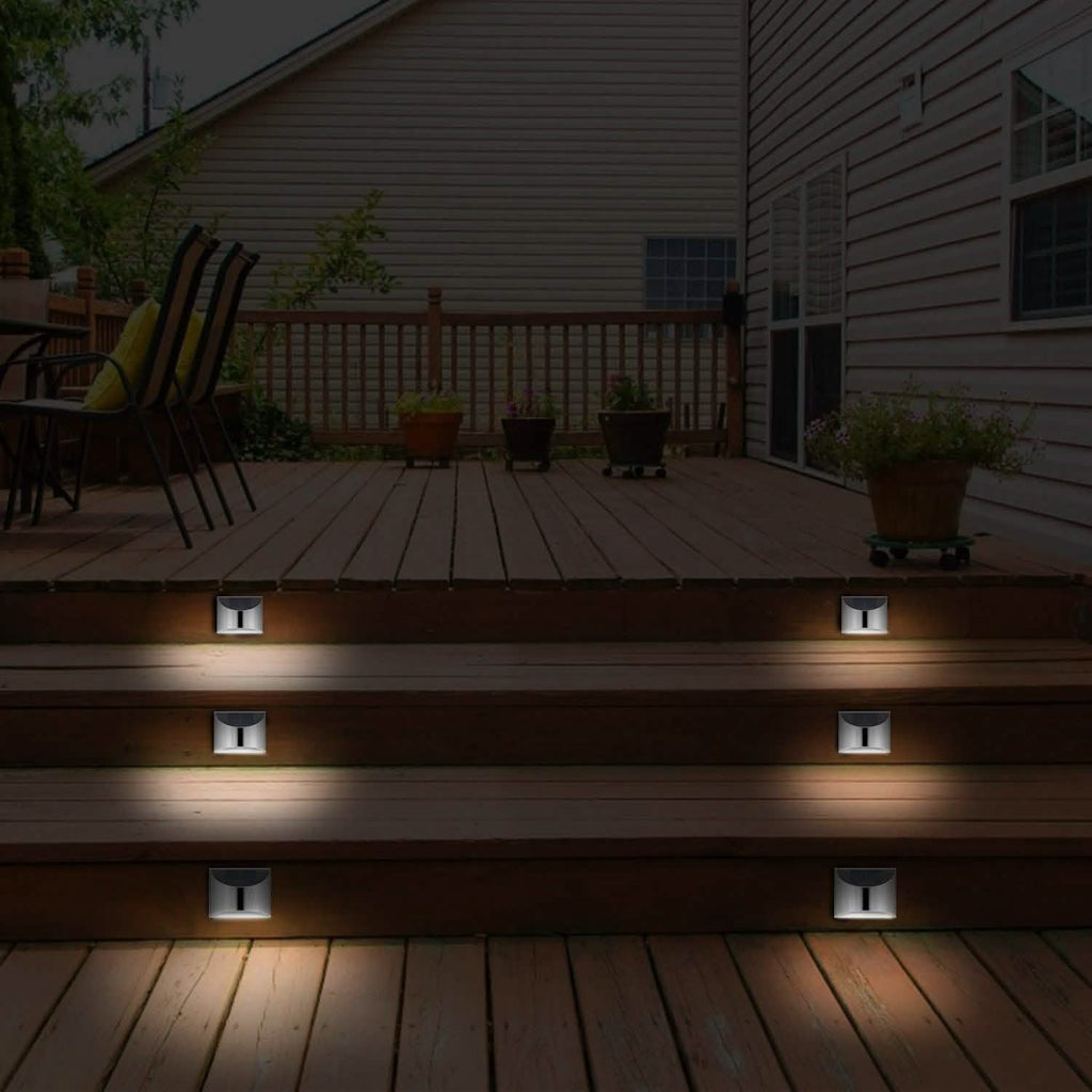 4-Pack: Solar Powered Deck Lights