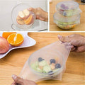 4-Pack: Stretch and Fresh Re-usable Food Wraps