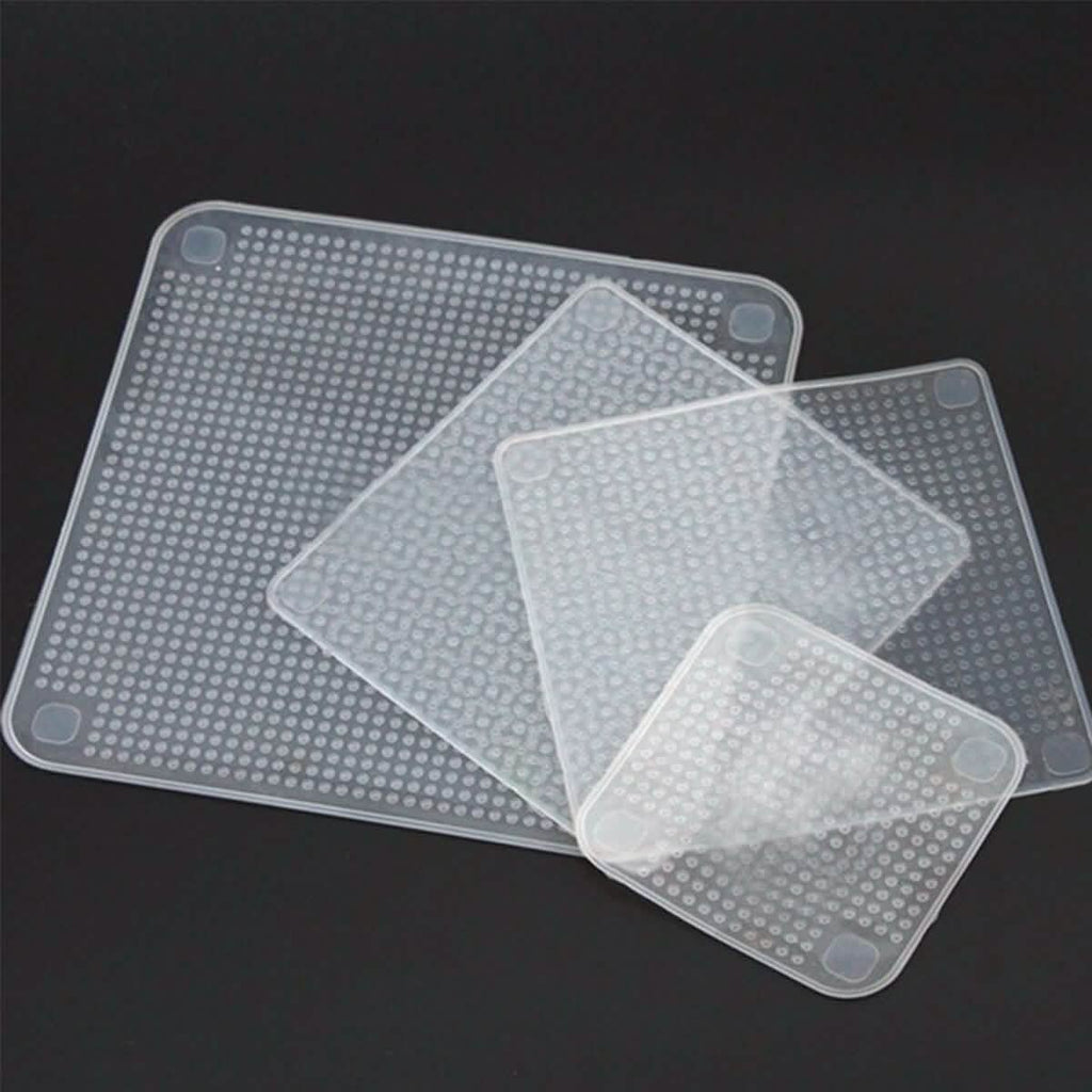 4-Pack: Stretch and Fresh Re-usable Food Wraps