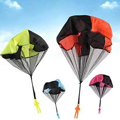 4-Pack: Tangle Free Throwing Toy Parachute