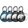 4-Pack: UNBREAKcable Apple AirTag Holder with All Metal Keychain Key Ring Clip  (Refurbished)