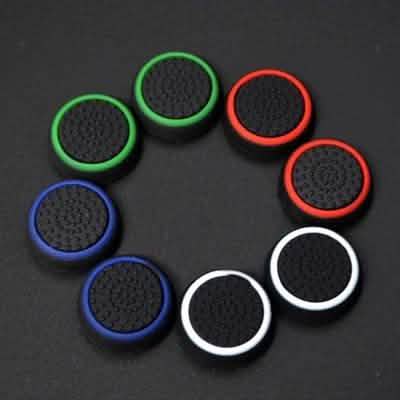 4 paires : Capuchon en silicone de protection pour joystick et manette de jeu PS3, PS4, Xbox 360, Xbox One, Wii U