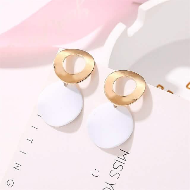 4-Pairs: Women's Holiday Chrome Geometric Ball Earrings