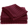 4-Piece: 1800 Series Brushed Microfiber Dobby Striped Sheet Set