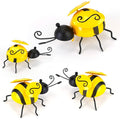 4-Piece: 3D Bumble Bee Ornament Set