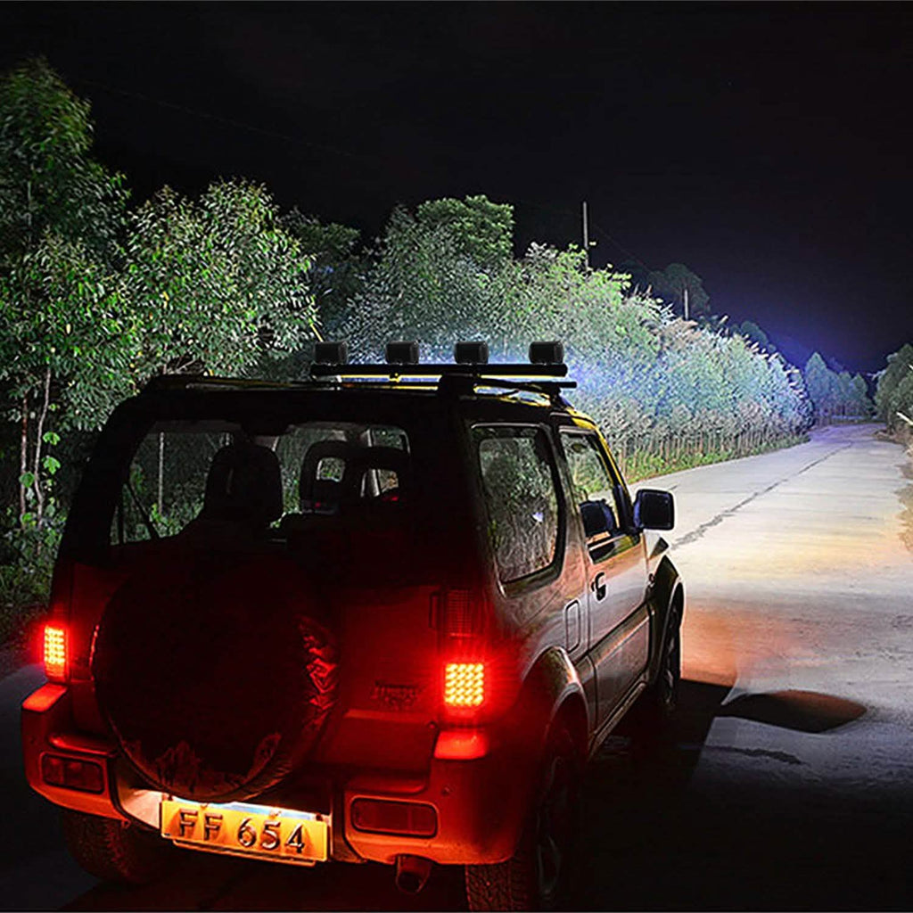 4-Piece: 4” 18W Dual Row LED Spot Light Pod