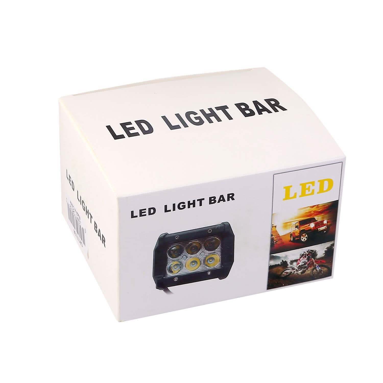 4-Piece: 4” 18W Dual Row LED Spot Light Pod