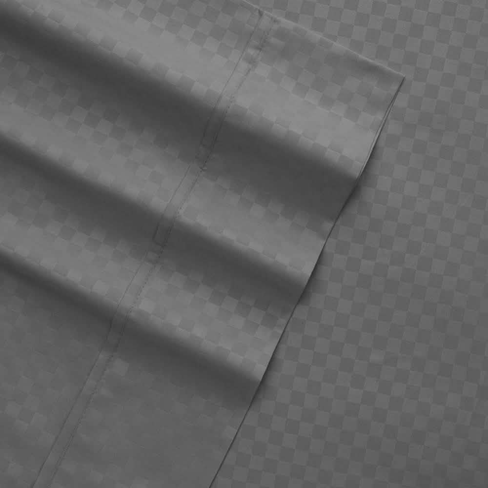 4-Piece: Checkered Embossed Sheet Set
