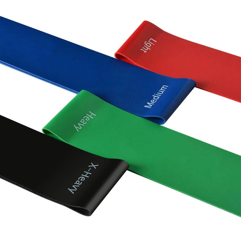 4-Piece: Exercise Resistance Loop Bands Assisted Pull Up Yoga Training