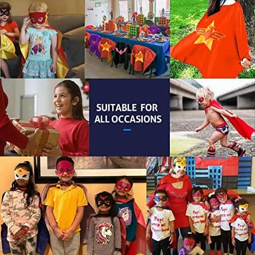 Ensemble de 4 pièces : Capes de super-héros et bracelets claquants pour filles