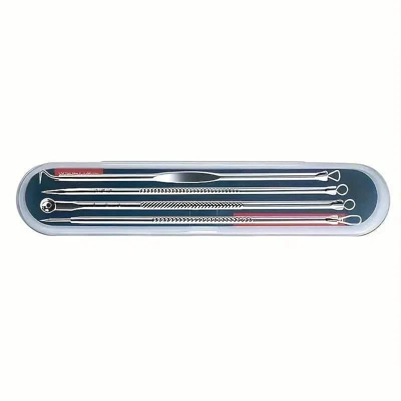 4-Piece Set: Blackhead Remover Tool for Blackheads, Acne and Dark Spots
