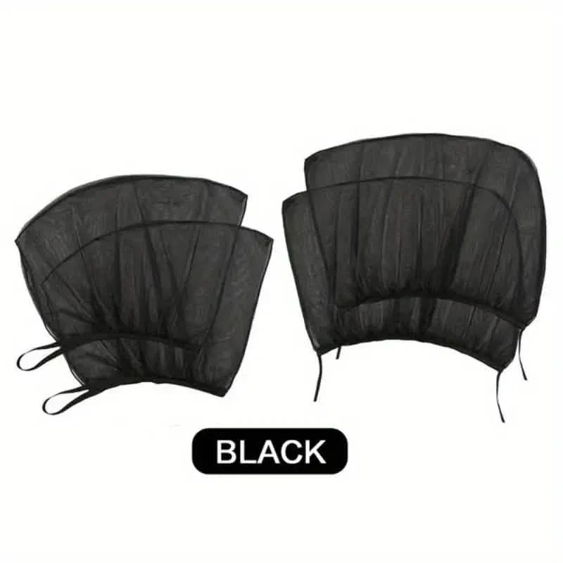 4-Piece Set: Car Window Shades For Front And Back Window