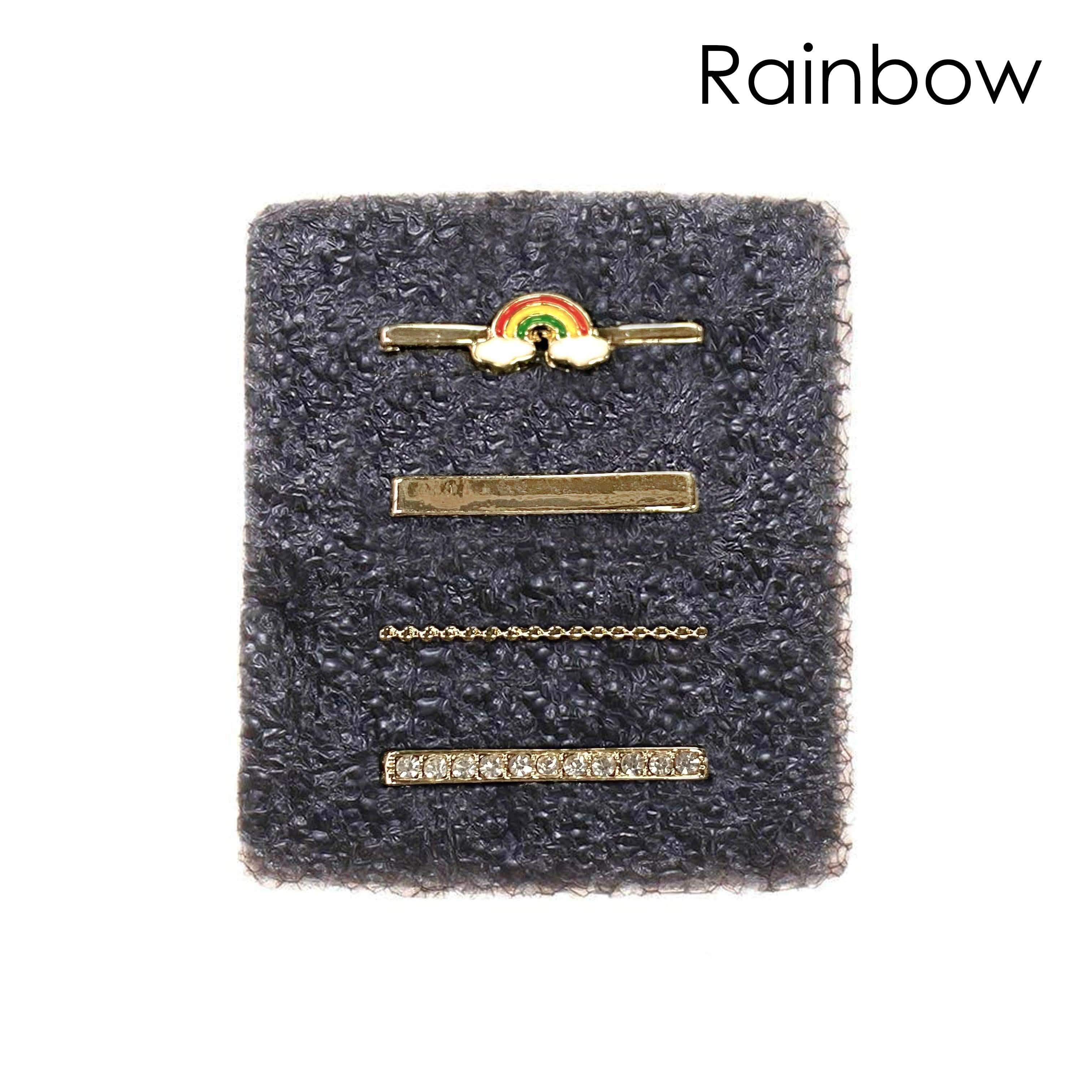 4-Piece Set: Decorative Apple Band Charms