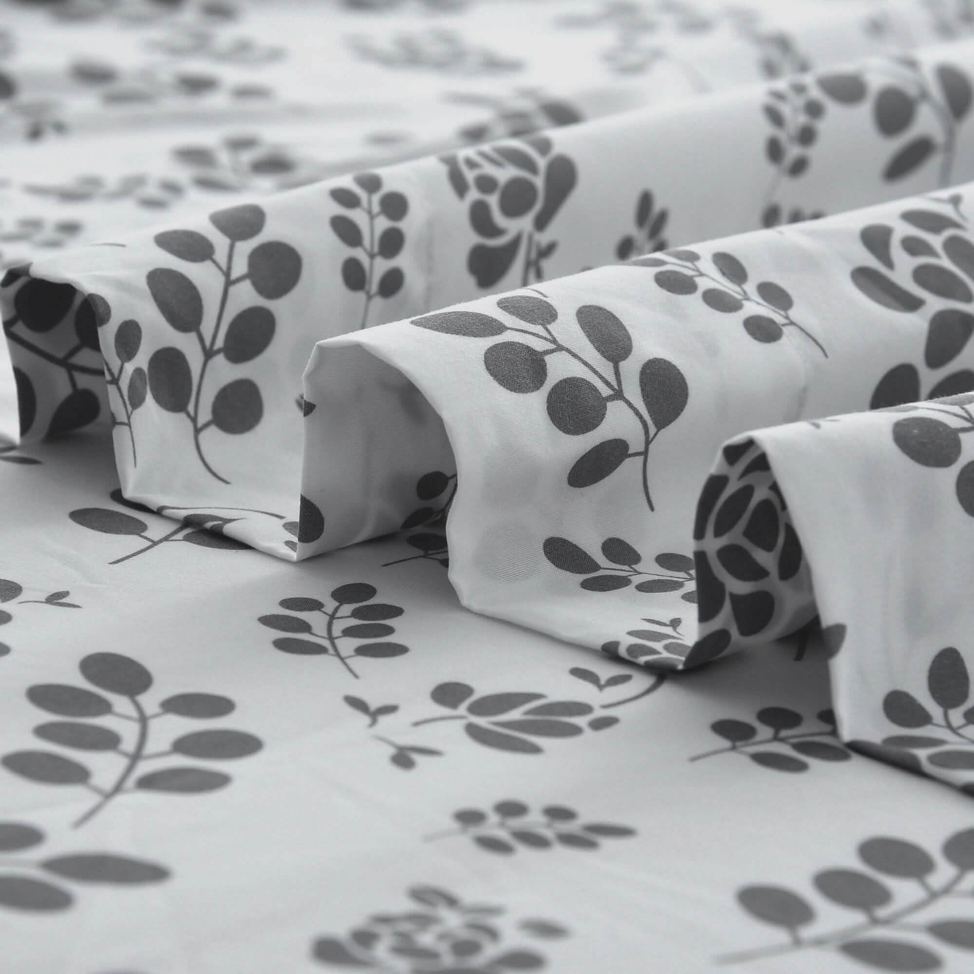 4-Piece Set: Floral Sheets Set Hypoallergenic Microfiber Ultra Soft Bed Sheets