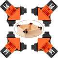 4-Piece Set: Precision 90 Degree Angle Clamps for Woodworking