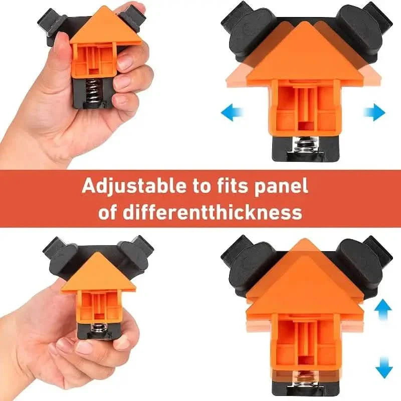 4-Piece Set: Precision 90 Degree Angle Clamps for Woodworking