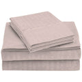 4-Piece Set: Super-Soft 1600 Series Bamboo Embossed Bed Sheet