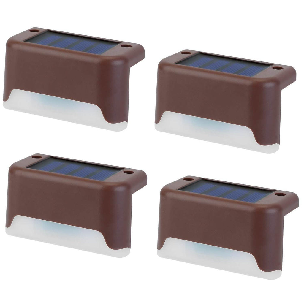 4-Piece: Solar Powered LED Step Lights