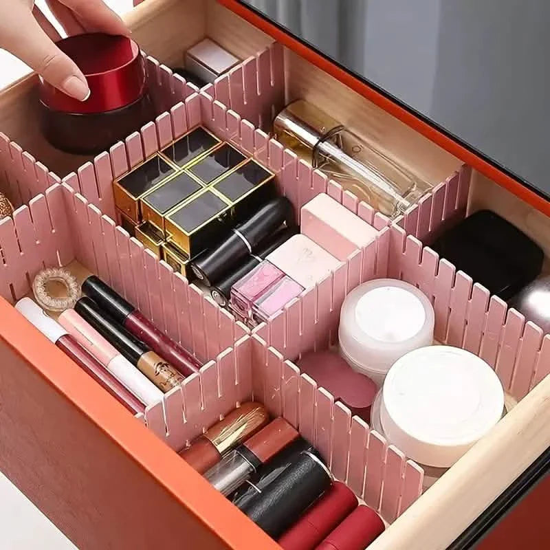 4-Pieces: Adjustable Grid Drawer Dividers