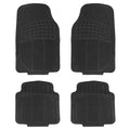 Lot de 4 tapis de sol de voiture en caoutchouc PVC robuste, ajustables