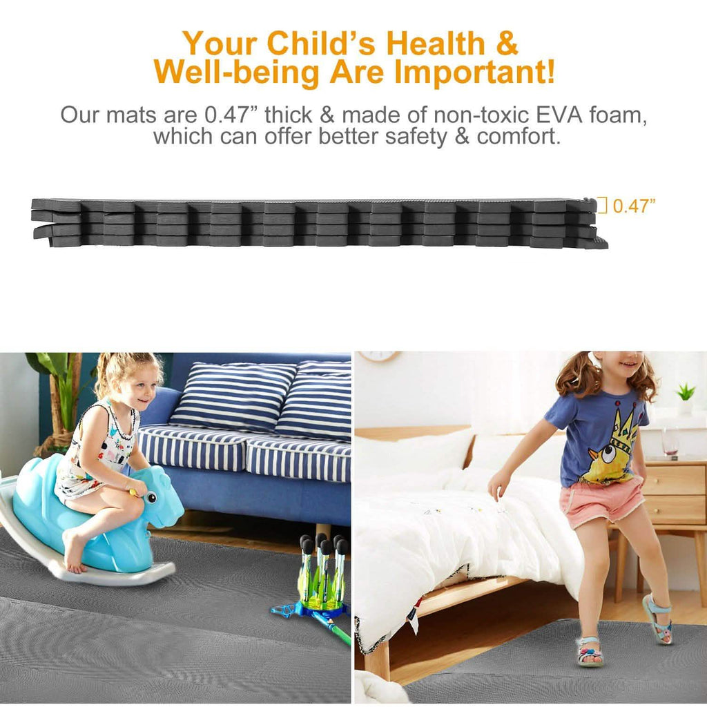 4-Pieces: Puzzle Exercise Foam Mat