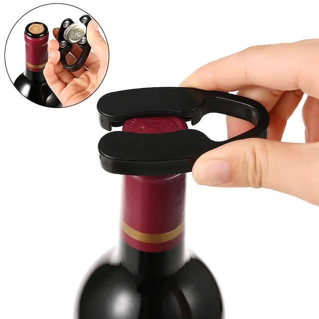 Ensemble de 4 pièces : Tire-bouchon à pompe à air pour bouteille de vin