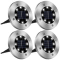 4-Pieces: Solar Powered Ground Light