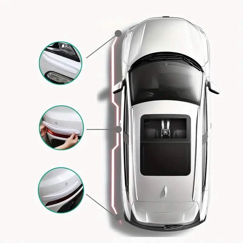 4-Pieces: Universal Car Carbon Fiber Anti-Collision Protector