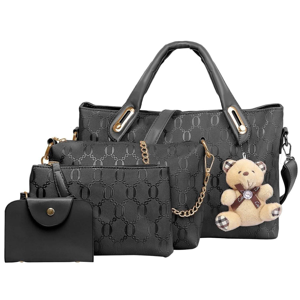 Lot de 4: Sac à main en cuir pour femme
