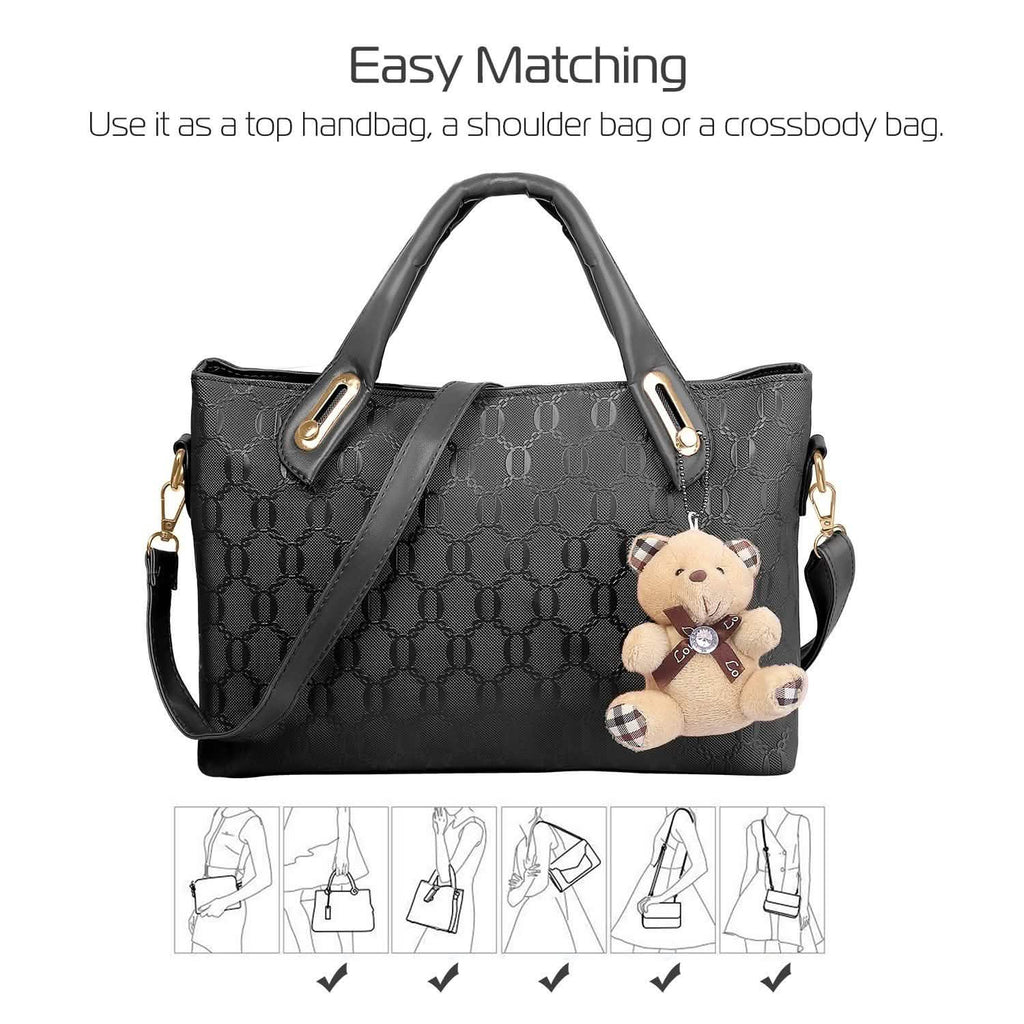 Lot de 4: Sac à main en cuir pour femme