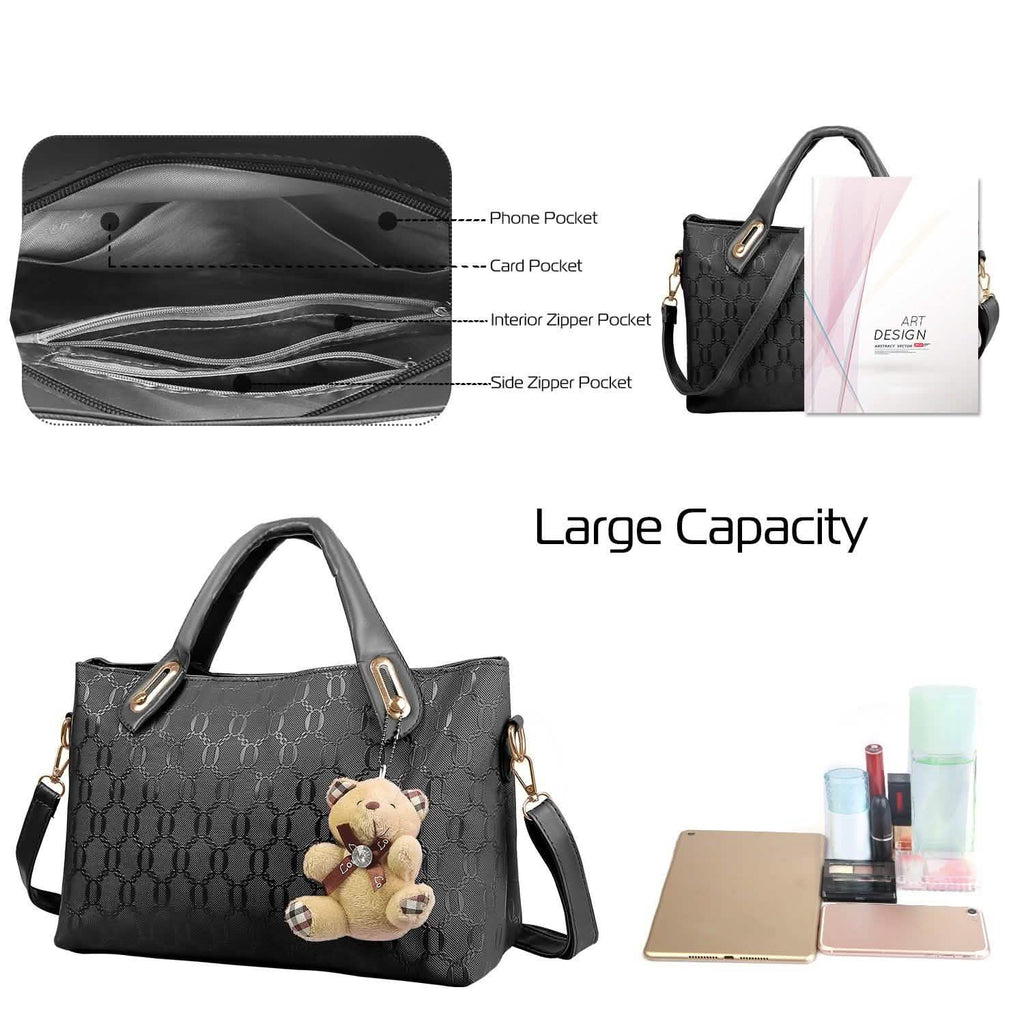 Lot de 4: Sac à main en cuir pour femme