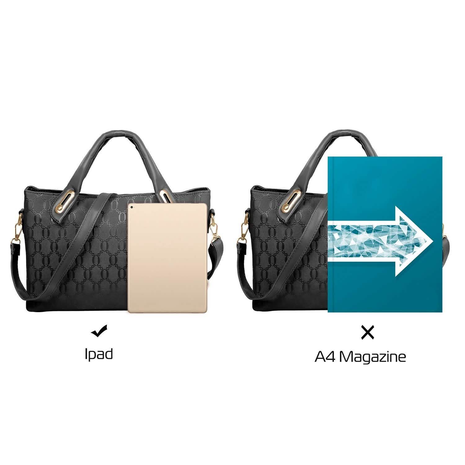 Lot de 4: Sac à main en cuir pour femme