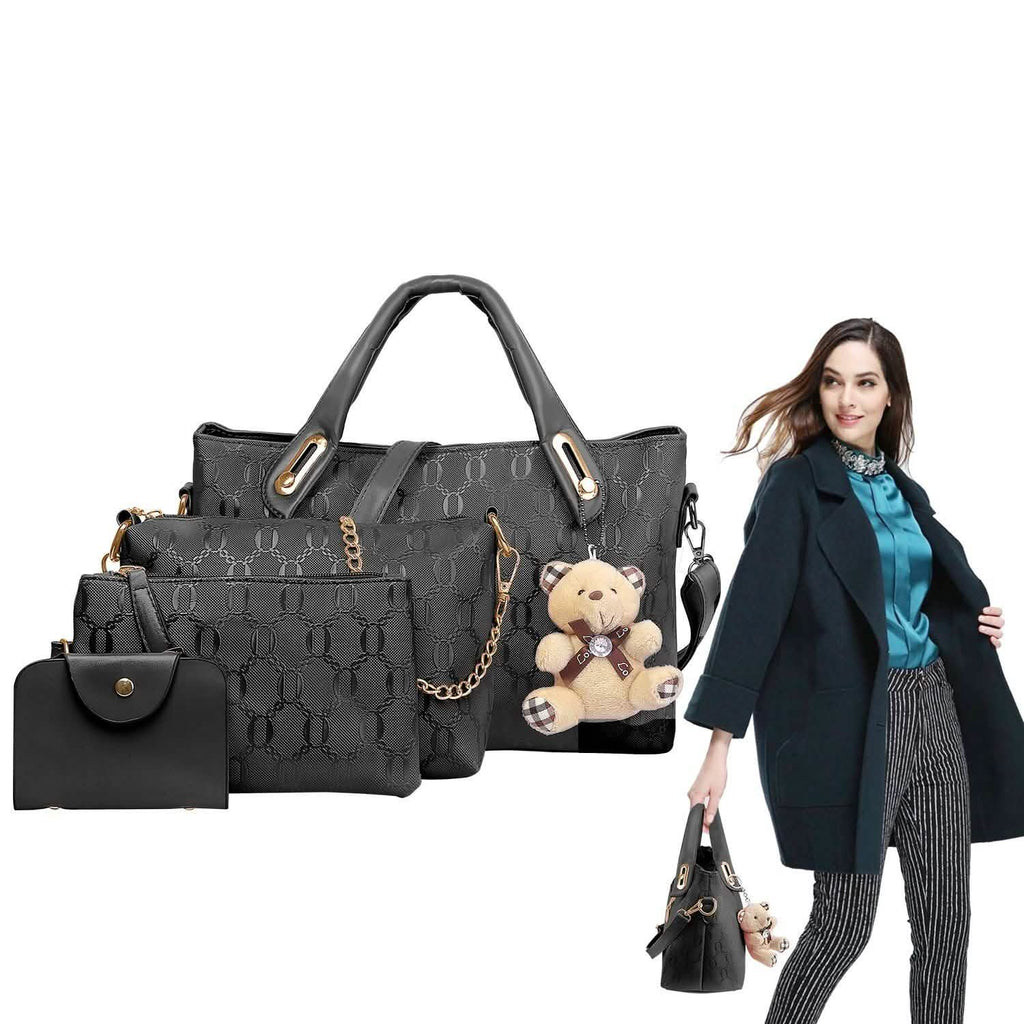 Lot de 4: Sac à main en cuir pour femme