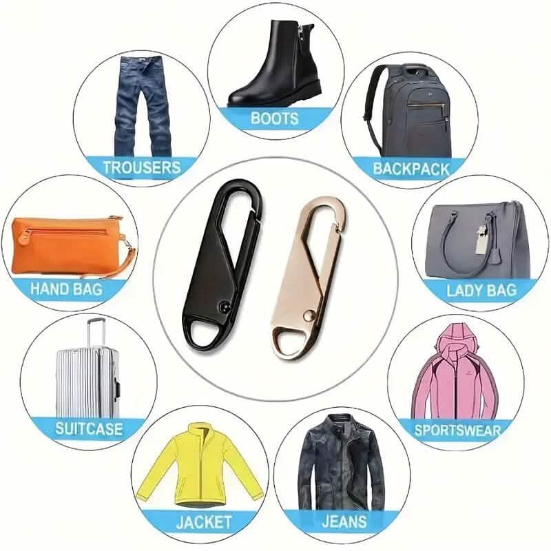 4-Pieces: Zipper Pull Replacements