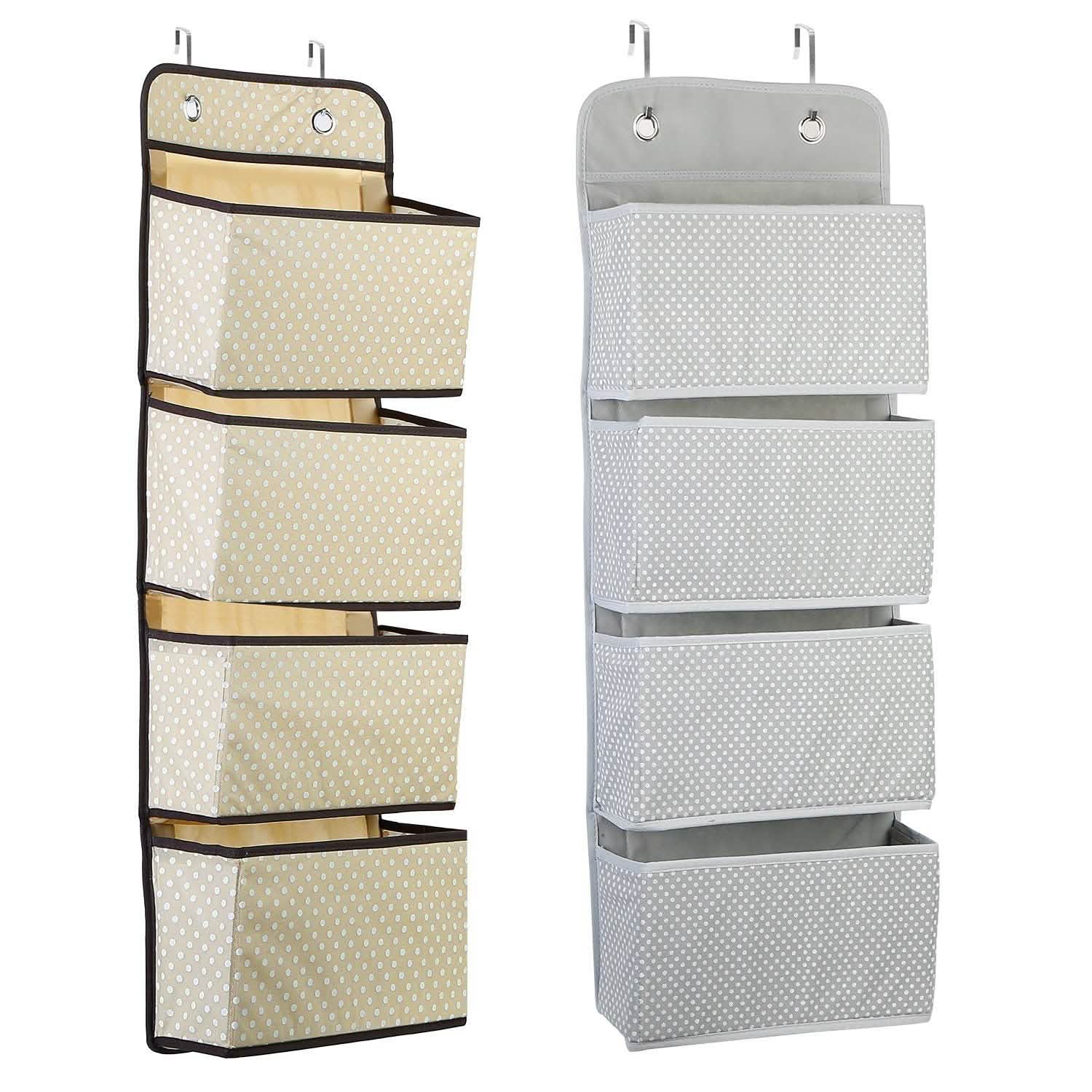 4-Pockets Wall Mount Closet Storage Organizer