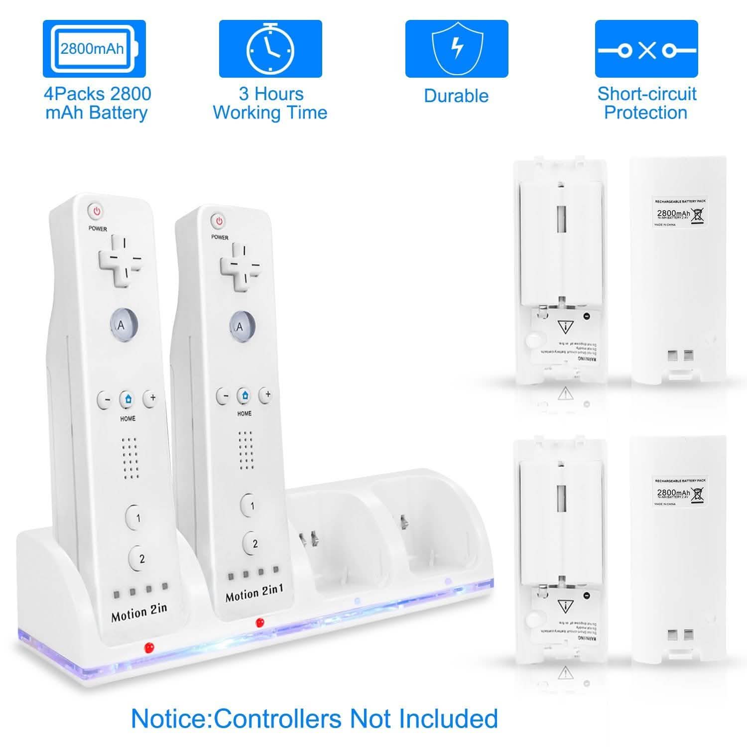 4 Remotes Charging Dock