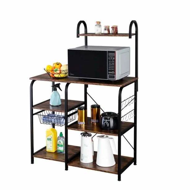 4-Tier 3-Tier Shelf Vintage Kitchen Baker's Rack Utility Storage Shelf