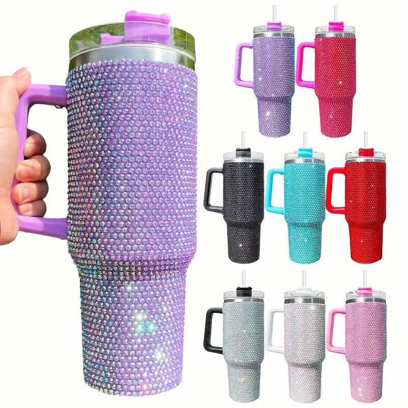 Gobelet Bling Strass Super Scintillant de 40 Oz