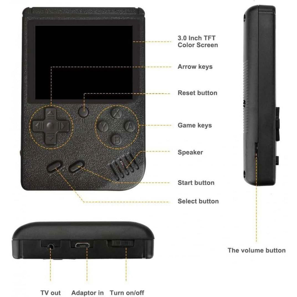 400-In-1 Handheld Portable Video Game Console