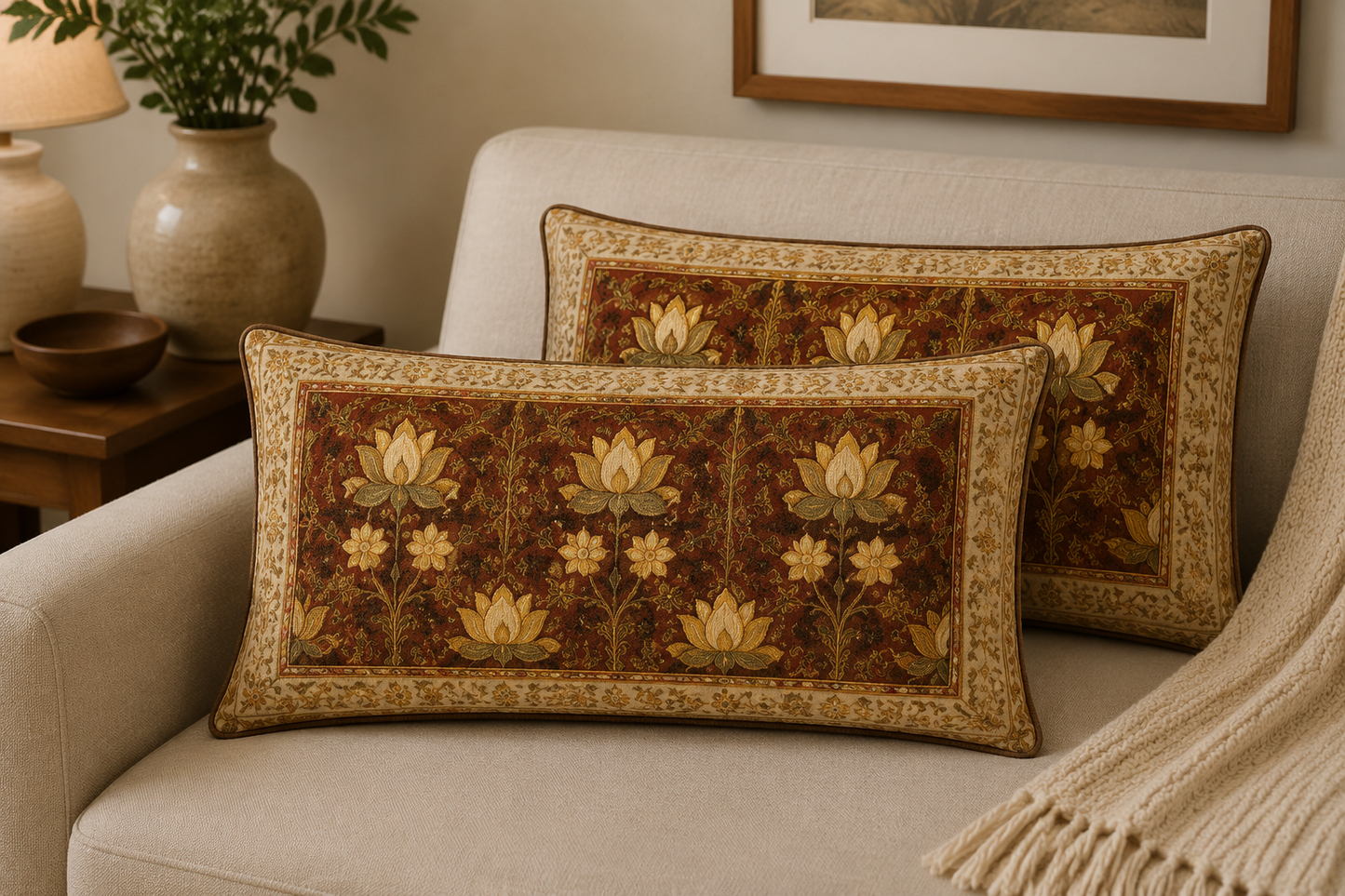 Persian-Inspired Luxurious Accent Cushions