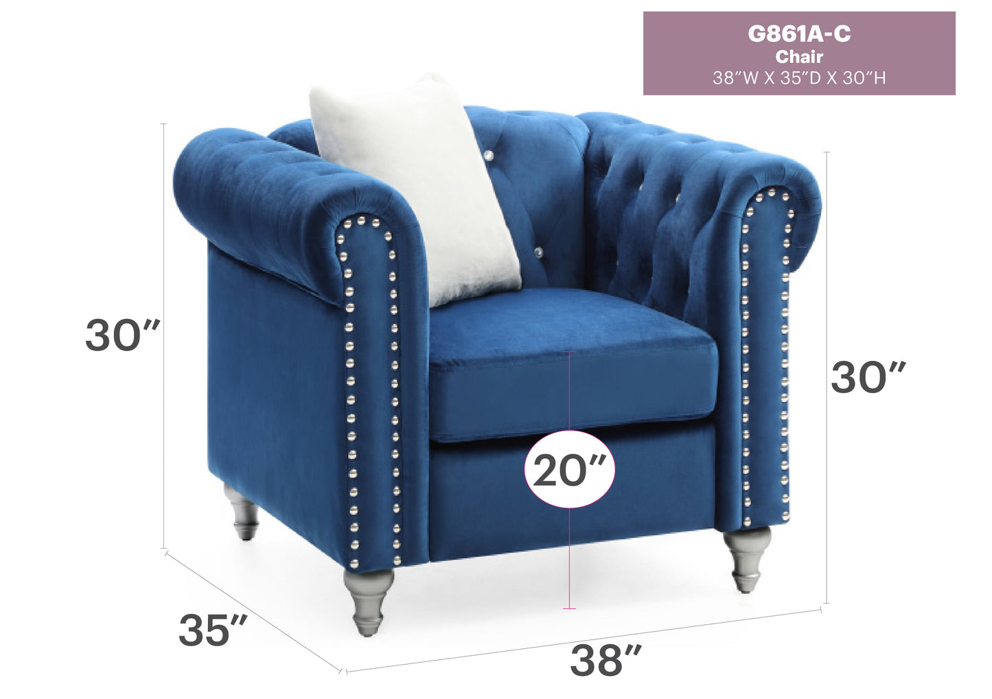 Stylish Round Arm Chair