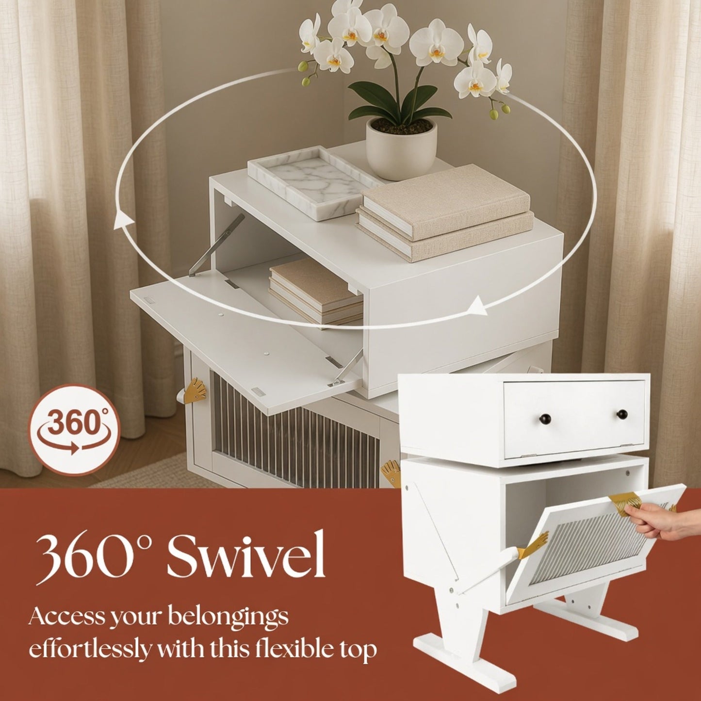 20.7" Wide Fun Robot Nightstand